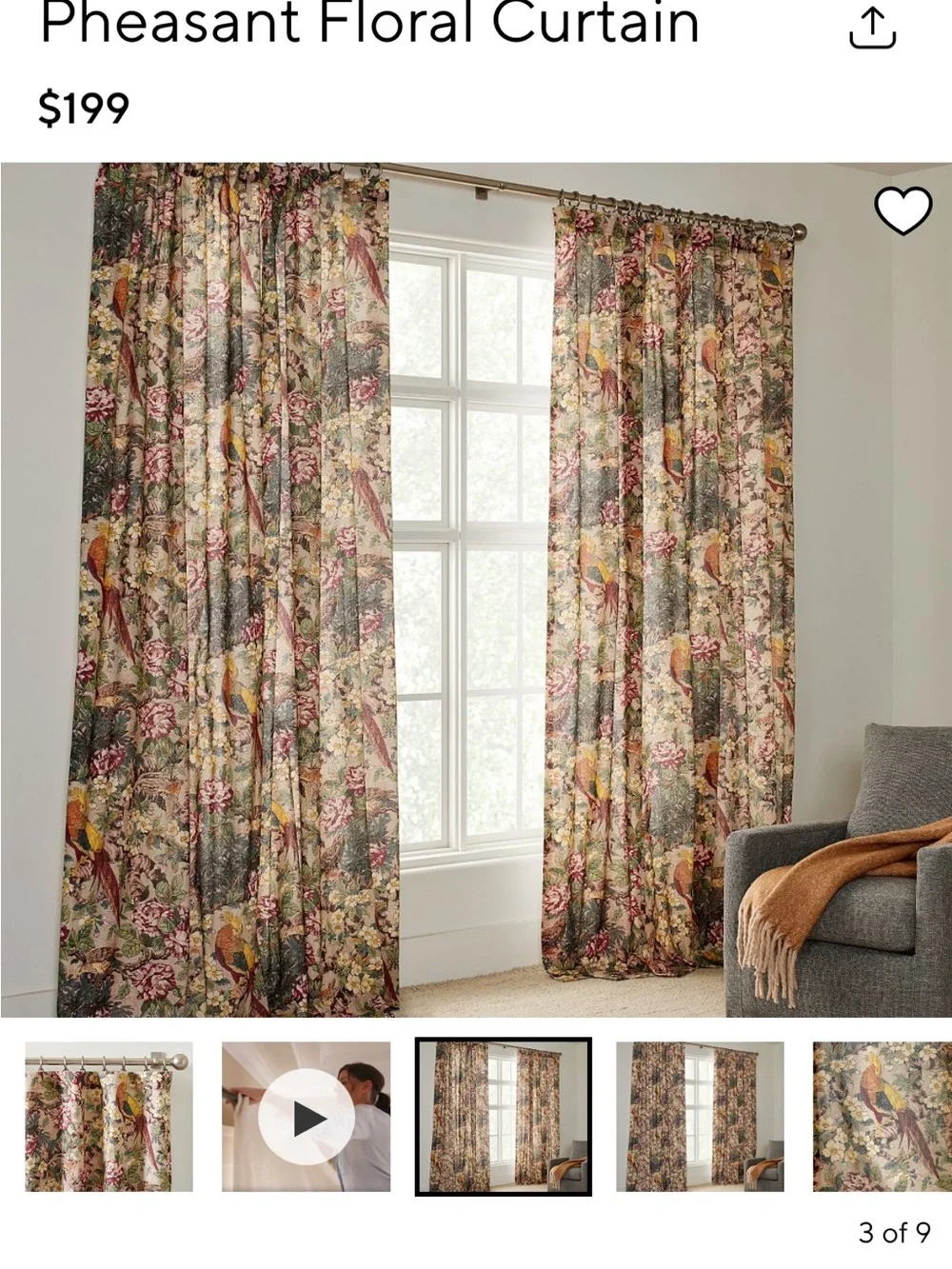 Pottery Barn bold botanical